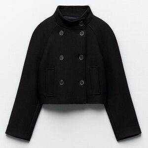 Zara Short Wool Blend Coat
